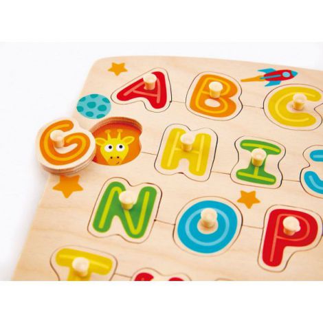 Hape Puzzle Litere din Lemn, Educativ, Colorat - imagine 3