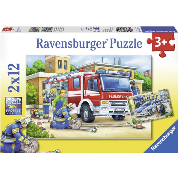 Puzzle Ravensburger Politie și Pompieri