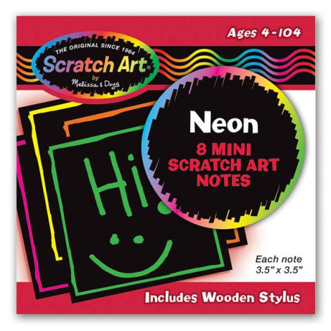 Mini Scratch Art Neon Melissa&Doug - Note Creat