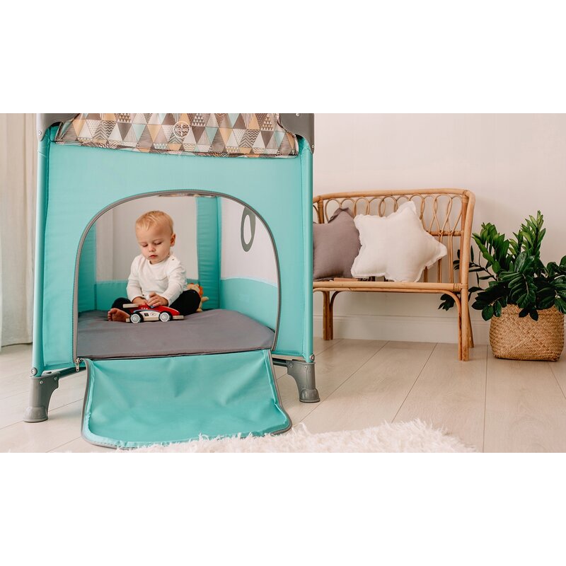 Patut Pliant Lionelo Stefi, 2 Niveluri, Roz - imagine 6