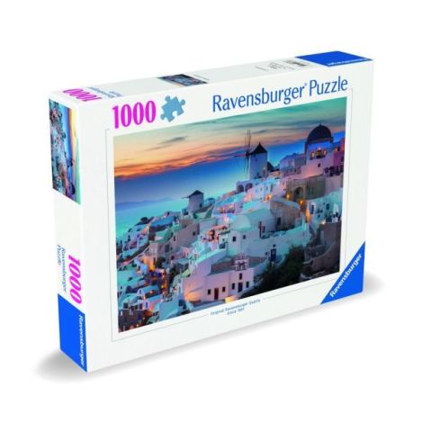Puzzle Ravensburger 1000 piese: Noaptea în Santorini - imagine 2