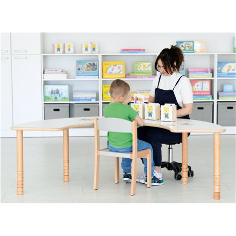 Masa potcoava Moje Bambino - reglabila multifuncțională - imagine 2