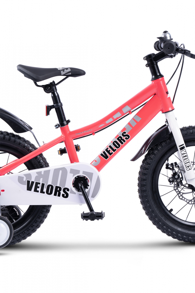 Bicicleta Velors 16" Roz Carpat pentru Copii 4-6 Ani - imagine 4