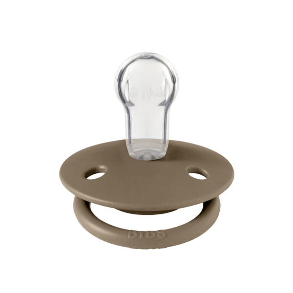 Suzeta Bibs Lux Dark Oak, Silicon, 0-3 Ani - imagine 2