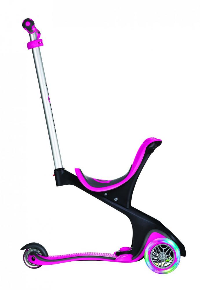 Trotineta Globber Evo Comfort 4in1 Roz LED - imagine 2