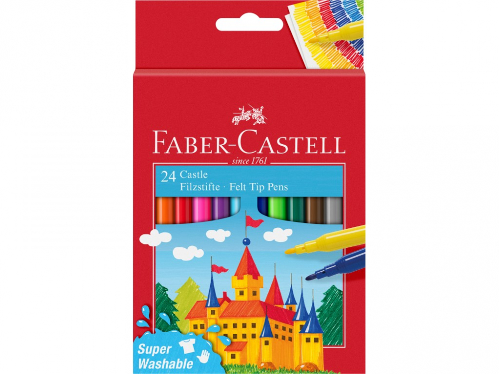 Carioca Faber-Castell 24 Culori, Superlavabile