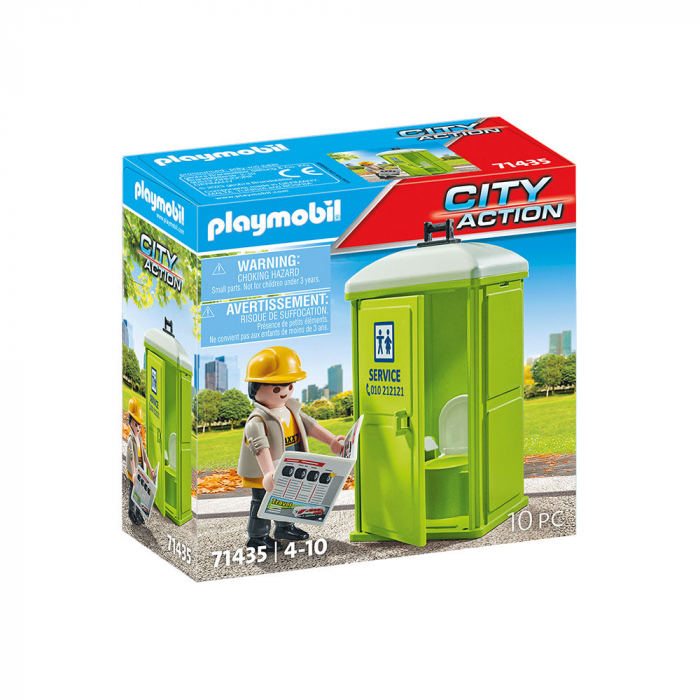 Playmobil Figurine Toaletă Mobilă cu Macara