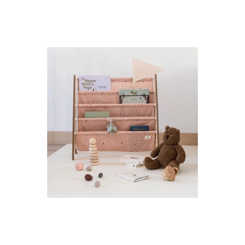 Raft Organizator Cărți 3 Sprouts Terrazzo Clay - imagine 4