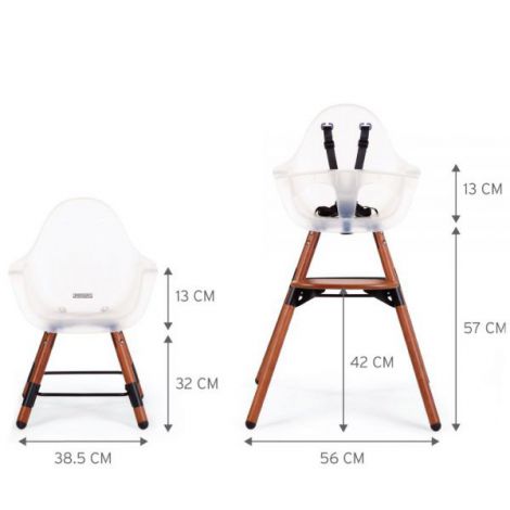Childhome Evolu 2 - Scaun masă reglabil 2 în 1 - imagine 2