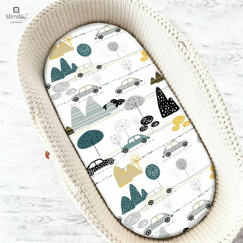 Cearceaf Landou MimiNu Bumbac 80x35 cm Grey - imagine 2
