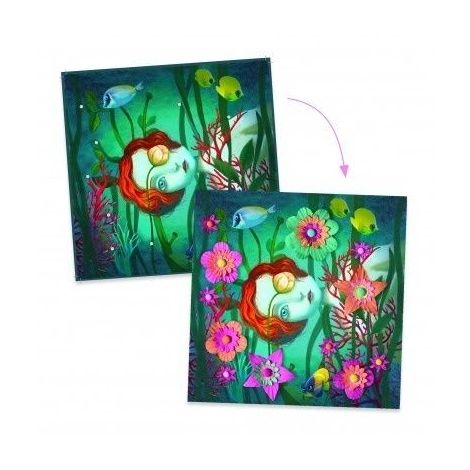 Set Portrete Flori Djeco | Artă 3D Creativă - imagine 3