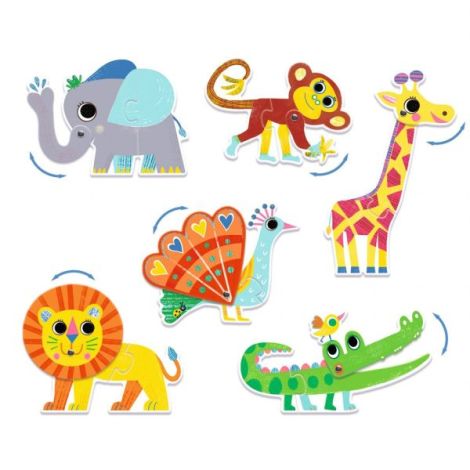 Puzzle Educativ Djeco Articulo Animo 2+ - imagine 2