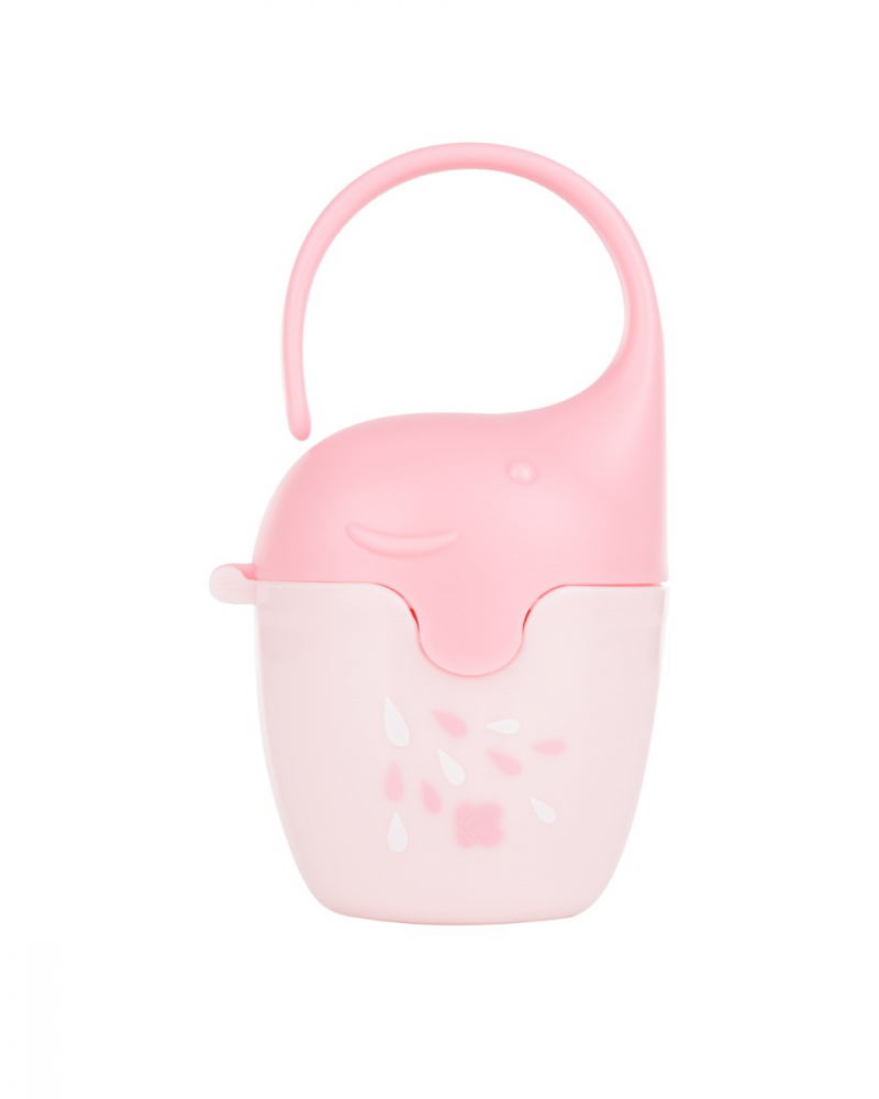 Cutie Suzete KikkaBoo Elephant Pink, Agățare Universală - imagine 4