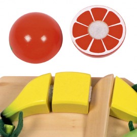Set Fructe din Lemn Beleduc cu Tocator - imagine 2