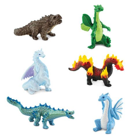 Tub Dragonii Safari Ltd | 6 Figurine Elemente - imagine 3
