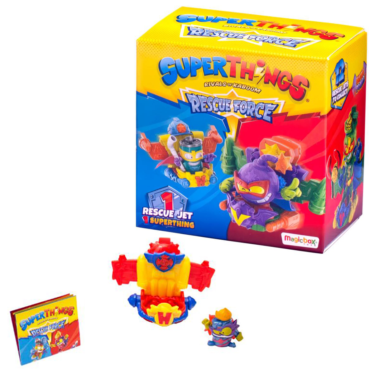 Set Figurina + Vehicul Jet SuperThings Rescue Force