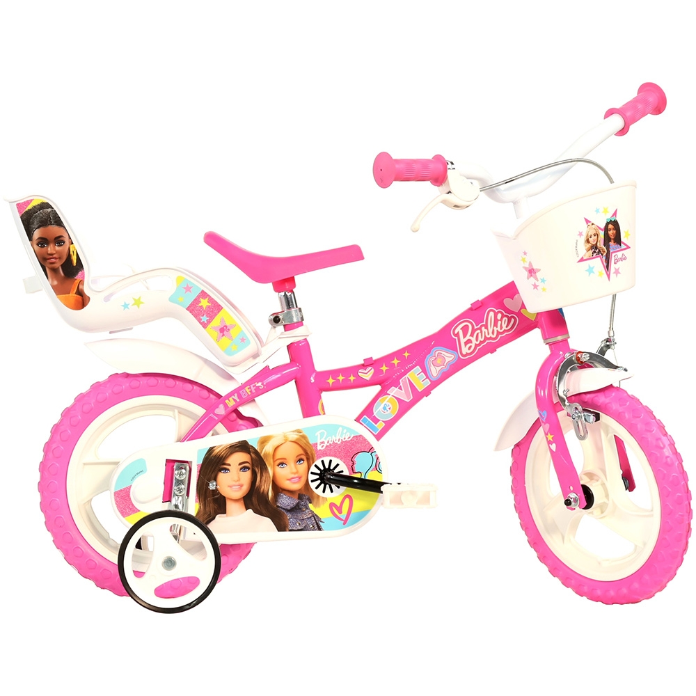 Bicicleta Dino Bikes Barbie 12" cu scaun papusa - imagine 7