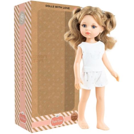 Papusa Paola Reina Carla - Pijama Alba 32cm