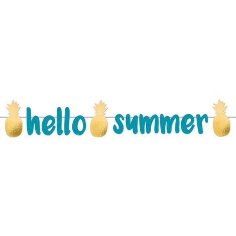 Banner Hello Summer Amscan 90cm - Decor Petrecere