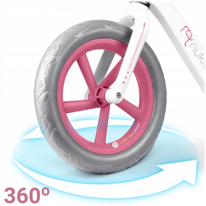 Bicicleta Nukido fără Pedale Roz | Învățare Sigură - imagine 3