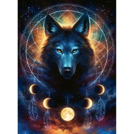 Puzzle Lup 500 piese, luminează în întuneric - Ravensburger