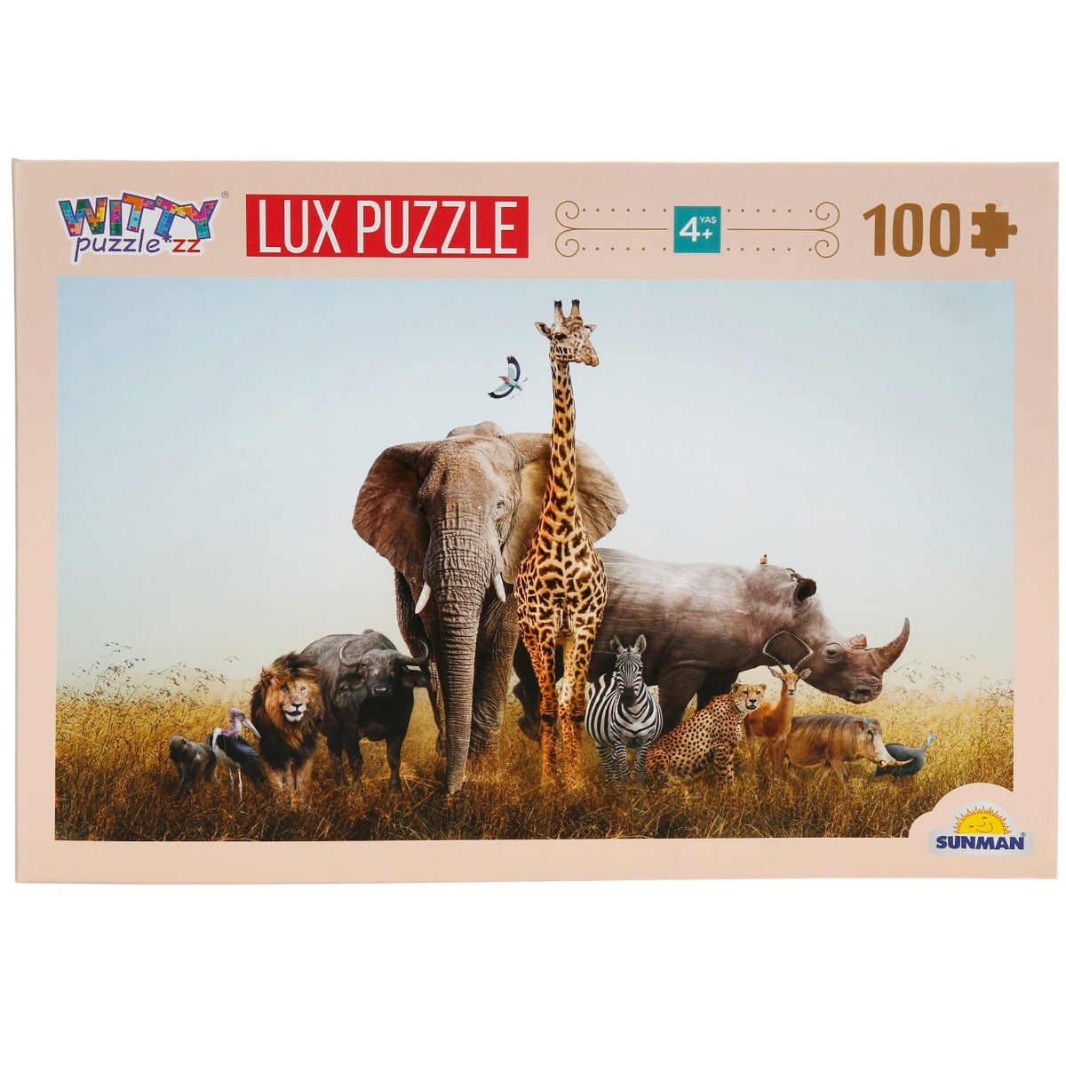Puzzle Safari 100 Piese Witty Puzzlezz