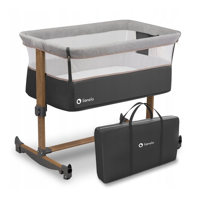 Patut Co-Sleeper Lionelo Leonie Grey Sand - imagine 2