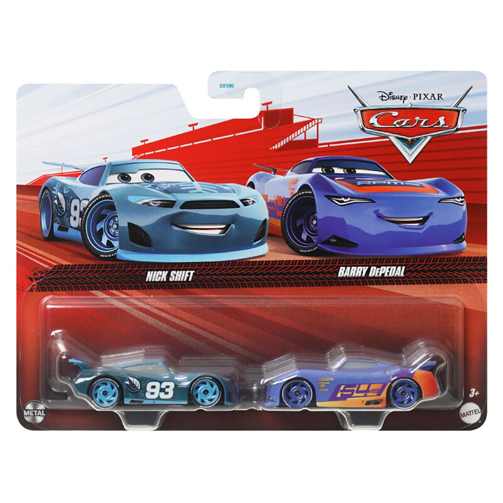 Set Masinute Disney Cars 3 - Nick Shift si Barry DePedal