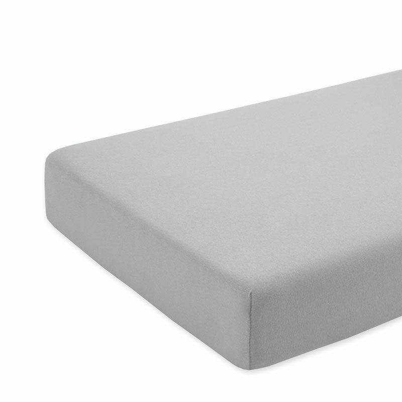 Cearceaf bumbac elastic KidsDecor 70x140 cm gri - imagine 2