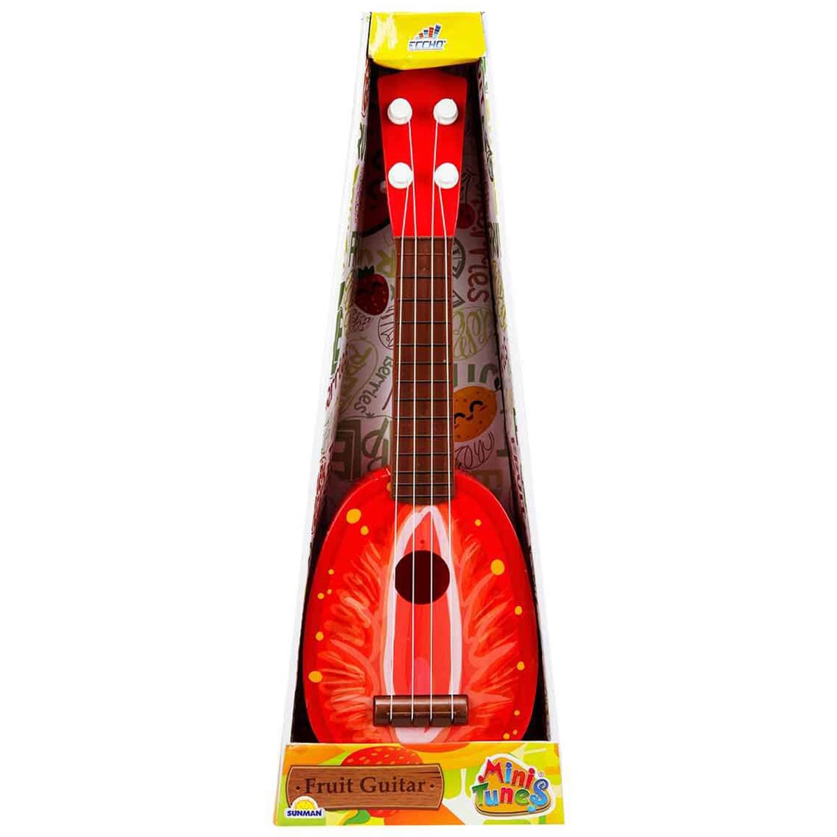 Mini Chitara Eccho Capsuna | Jucarie Muzicala 3+