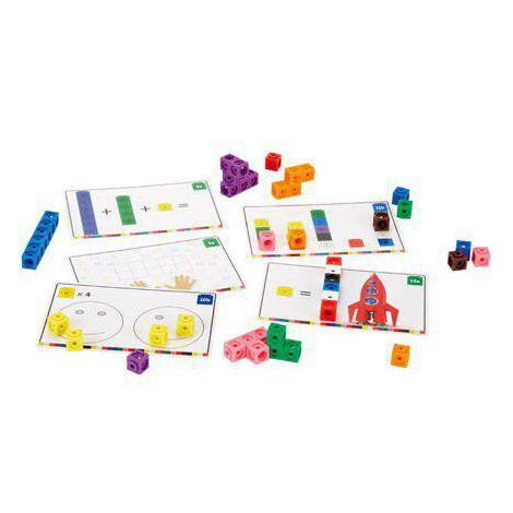 Set Constructie MathLink Cuburi 100buc Learning Resources - imagine 3