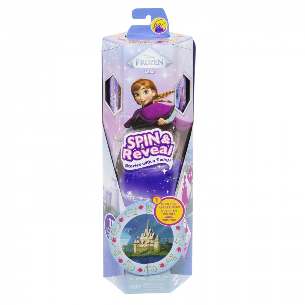 Păpușă Disney Frozen Anna Spin Reveal Mattel