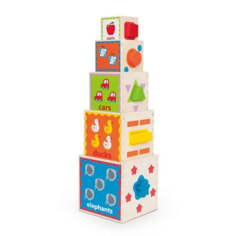 Piramida Hape Educativa din Lemn