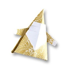 Hartie Origami 50 Foi Crăciun 15x15 cm Folia - imagine 3