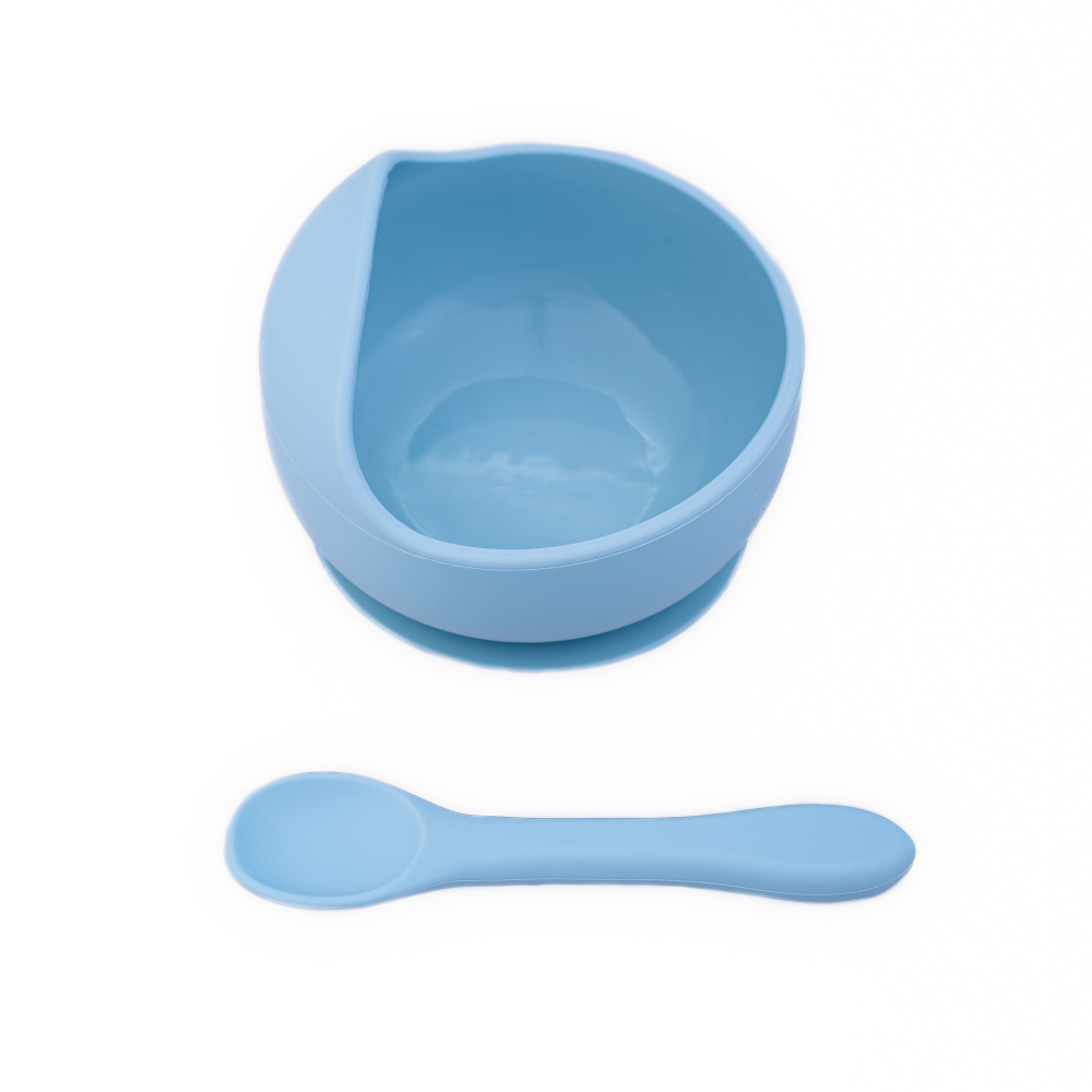 Set Diversificare Oaki Bleu | Cu Linguriță și Ventuză - imagine 3