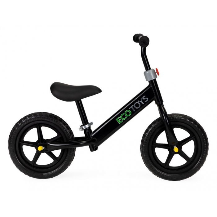 Bicicleta Ecotoys fără pedale, 3 ani+, Negru - imagine 2