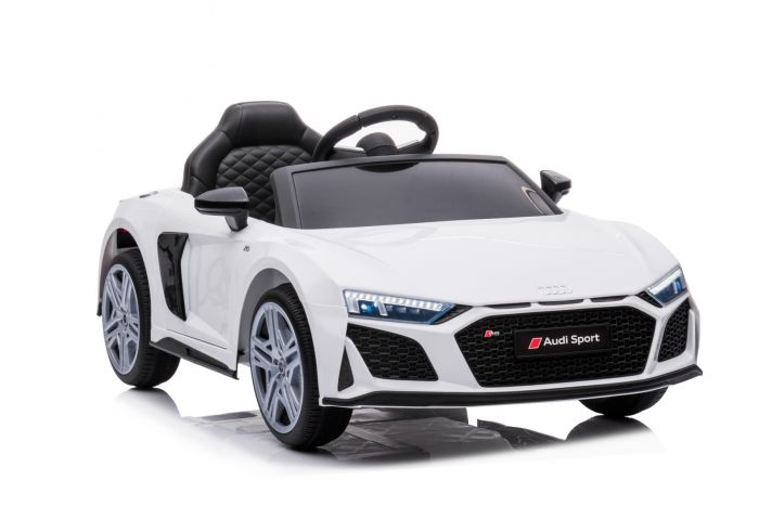 Mașinuță Audi R8 Spyder Electrică Albă pentru Copii - imagine 2