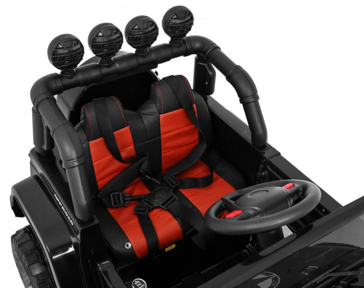 Mașinuță Electrică 4x4 Full Time Negru | Autokids - imagine 4