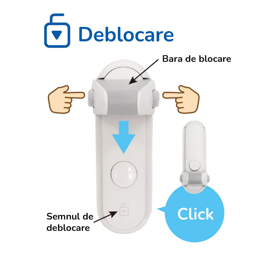 Car Boy Safety Blocator Ușă Copii - 44 RON - imagine 4