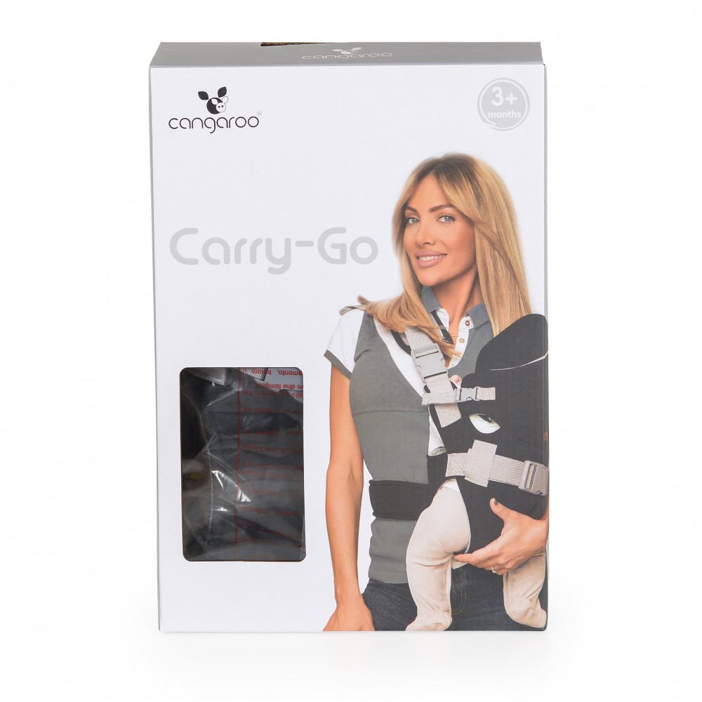 Marsupiu Cangaroo Carry Go 2, 4 Pozitii, Dark Grey