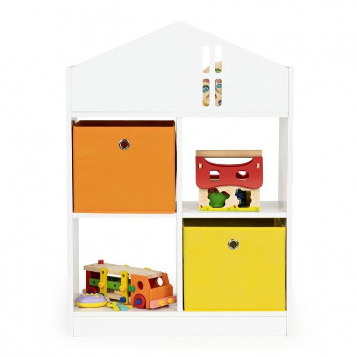 Organizator Jucării Ecotoys ZKB-3, Casuță Lemn - imagine 6