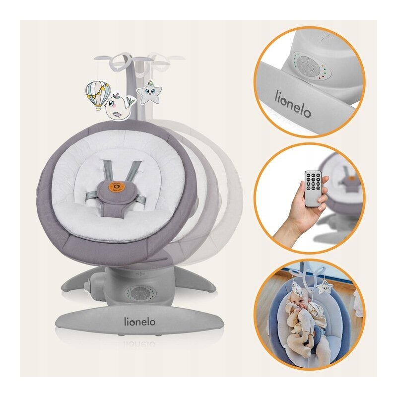 Balansoar Electric 2in1 Lionelo Mell Gri