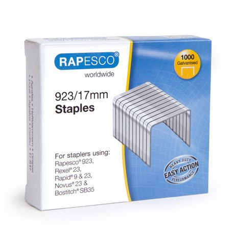 Capse 23/17 Rapesco Galvanizate 1000 buc