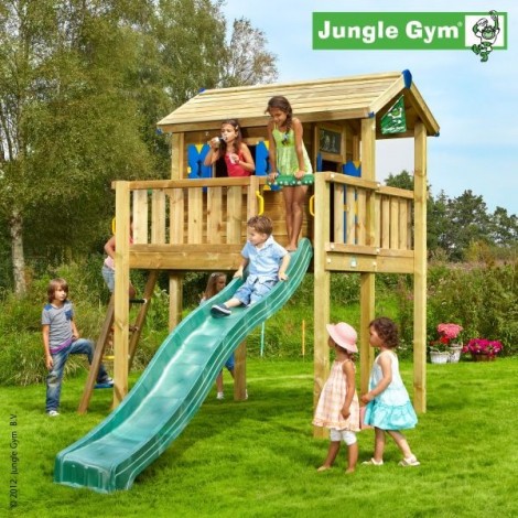 JungleGym Playhouse XL cu Tobogan 3m - imagine 3