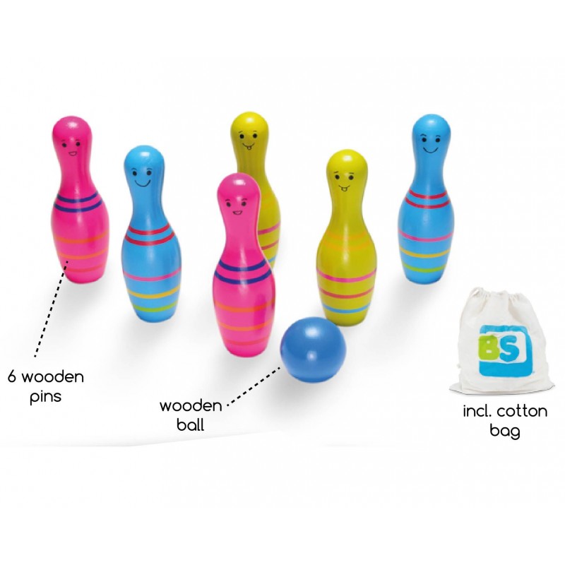 Set Bowling Lemn Skittles Jr. BS Toys