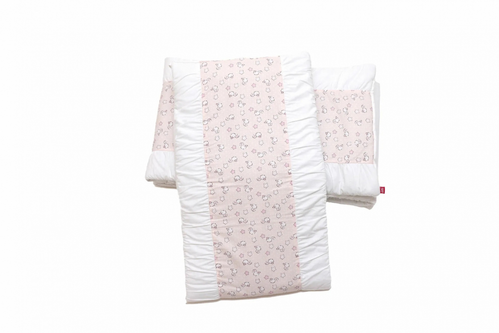 Set protecții KidsDecor Pink Ducks 60x120 cm - imagine 2