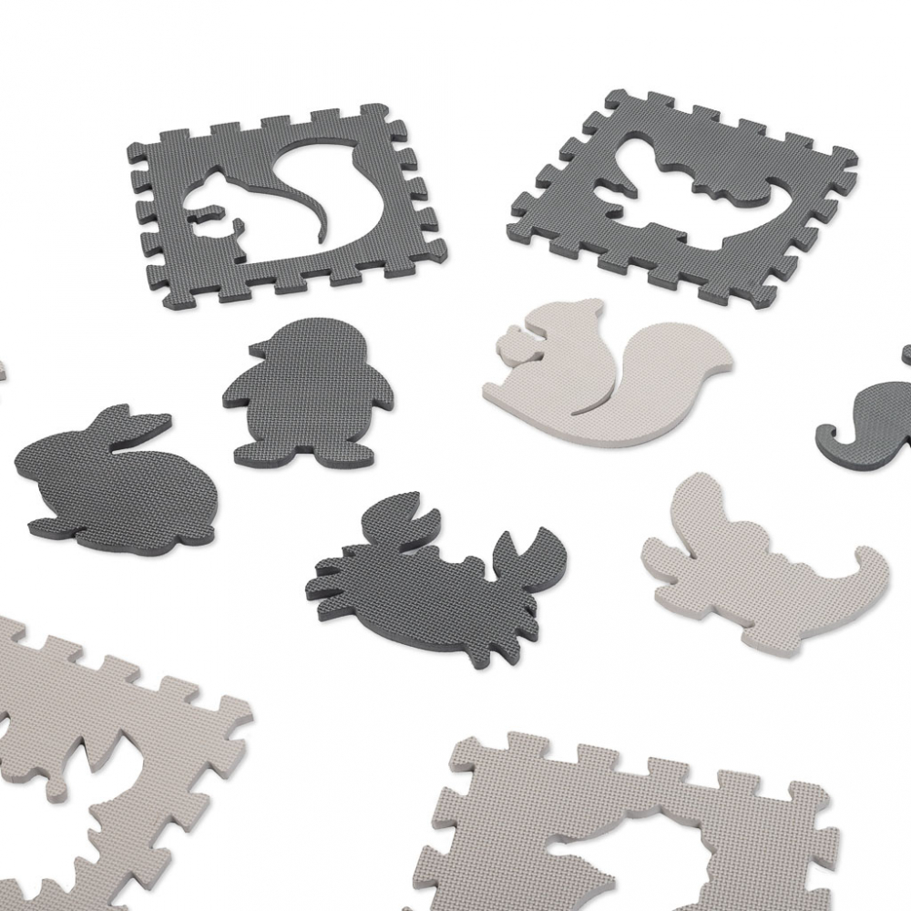 Covoras Puzzle Ikonka 9 piese - Spațiu de joacă sigur - imagine 8