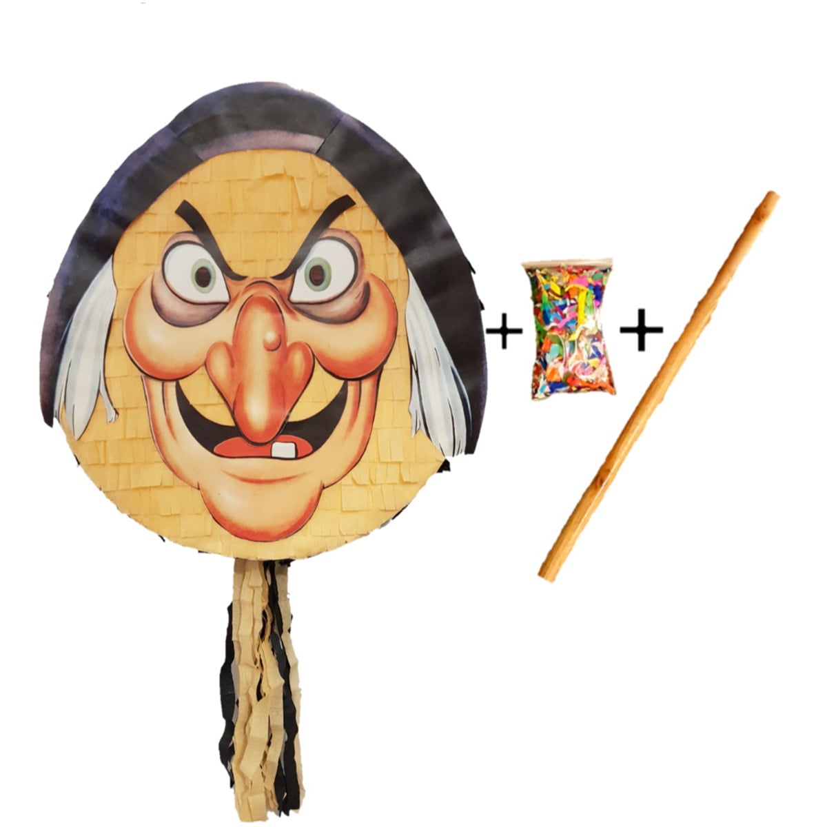 Pinata Vraji PinaStar cu Băț și Confetti