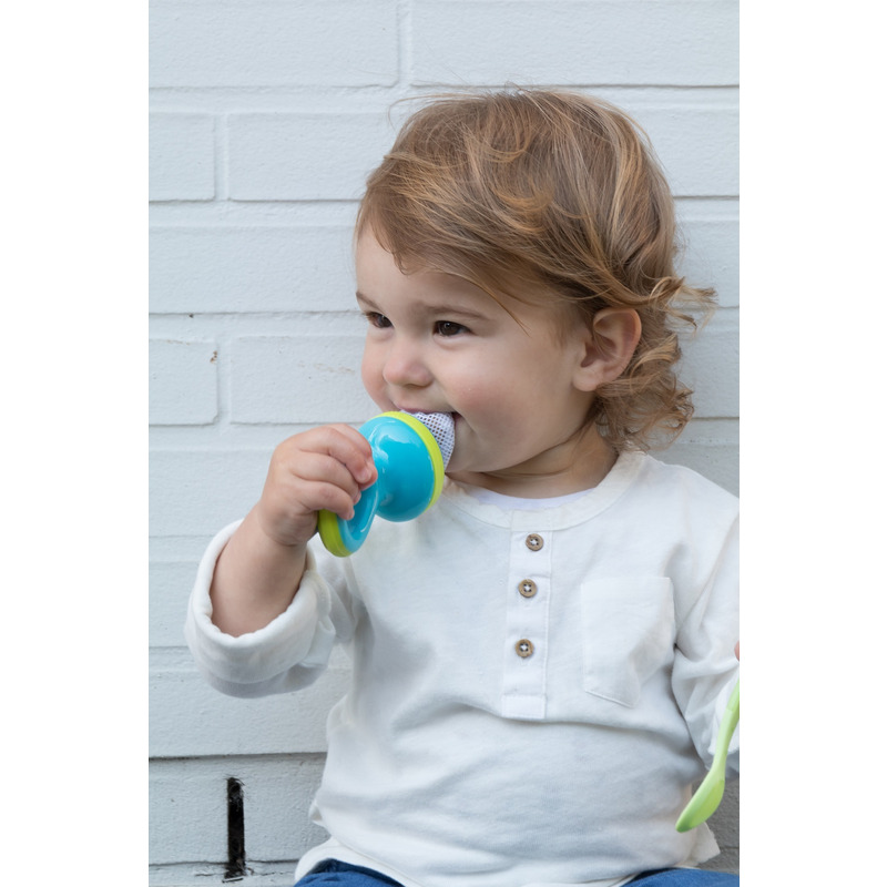 Nuby Dispozitiv Hranire Fructe 6m+ Albastru - imagine 4