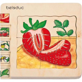 Puzzle Stratificat Capsuna Beleduc - Educativ - imagine 3
